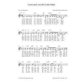 Produktbild des Artikels Noten - Download Lasst euch von der Liebe leiten