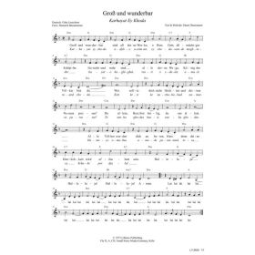 Produktbild des Artikels Groß und wunderbar / Great And Wonderful (Noten - Download)