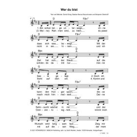 Produktbild des Artikels Noten - Download Wer du bist