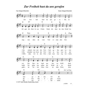 Produktbild des Artikels Noten - Download Zur Freiheit hast du uns gerufen