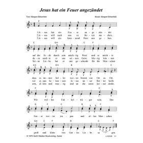Produktbild des Artikels Noten - Download Jesus hat ein Feuer angezündet