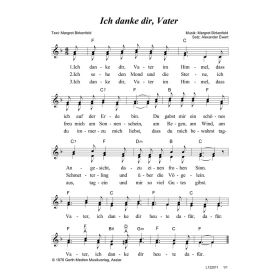 Produktbild des Artikels Noten - Download Ich danke dir, Vater