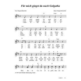 Produktbild des Artikels Noten - Download Für mich gingst du nach Golgatha