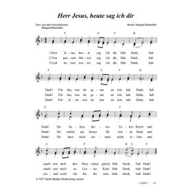 Produktbild des Artikels Noten - Download Herr Jesus, heute sag ich dir