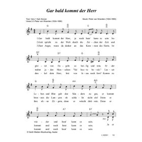 Produktbild des Artikels Noten - Download Gar bald kommt der Herr