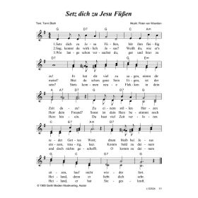 Produktbild des Artikels Noten - Download Setz dich zu Jesu Füßen