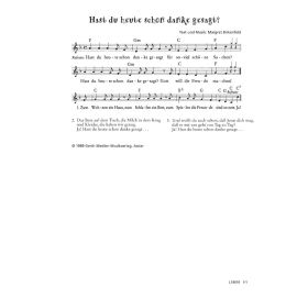 Produktbild des Artikels Hast du heute schon danke gesagt (Noten - Download)