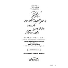 Produktbild des Artikels Wir verkündigen euch große Freude (TROMPETE 1-3 B) (Noten - Download)