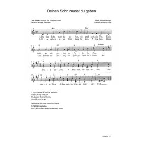 Produktbild des Artikels Deinen Sohn musst du geben / Din Sohn muesch du hingää (Noten - Download)
