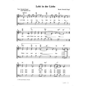 Produktbild des Artikels Lebt in der Liebe (Noten - Download)
