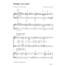 Produktbild des Artikels Einladen zum Leben (Noten - Download)