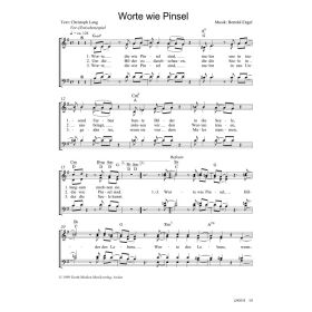 Produktbild des Artikels Worte wie Pinsel (Noten - Download)