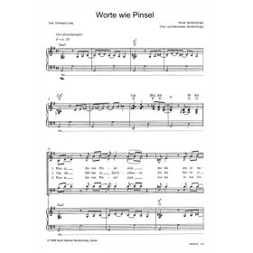 Produktbild des Artikels Worte wie Pinsel (Noten - Download)