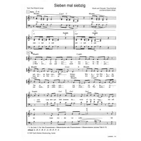 Produktbild des Artikels Sieben mal siebzig (Noten - Download)