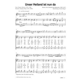 Produktbild des Artikels Unser Heiland ist nun da / Hark the Heralds Angel sing (Noten - Download)