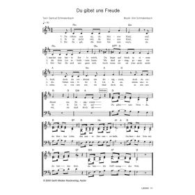 Produktbild des Artikels Noten - Download Du gibst uns Freude