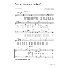Produktbild des Artikels Danken, immer nur danken (Noten - Download)