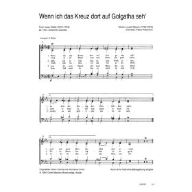 Produktbild des Artikels Wenn ich das Kreuz dort auf Golgatha seh' / When I Survey the Wondrous Cross (Noten - Download)