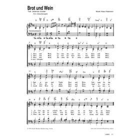 Produktbild des Artikels Brot und Wein (Noten - Download)
