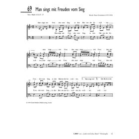 Produktbild des Artikels Man singt mit Freuden vom Sieg (Noten - Download)