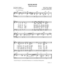 Produktbild des Artikels Ich bin bei dir / Thank You Lord (Noten - Download)
