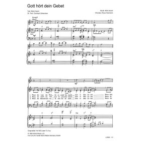 Produktbild des Artikels Gott hört dein Gebet / He Will Listen To You (Noten - Download)