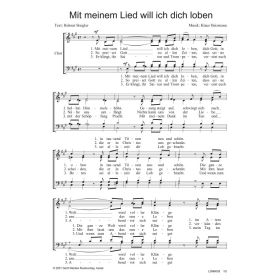 Produktbild des Artikels Mit meinem Lied will ich dich loben (Noten - Download)
