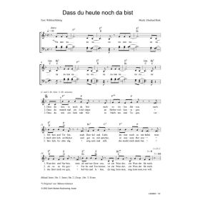 Produktbild des Artikels Dass du heute noch da bist (Noten - Download)