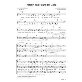 Produktbild des Artikels Tretet in den Raum der Liebe (Noten - Download)