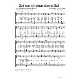 Produktbild des Artikels Gott kommt in einem dunklen Stall / Barn Jesus i en Krybbe laa (Noten - Download)