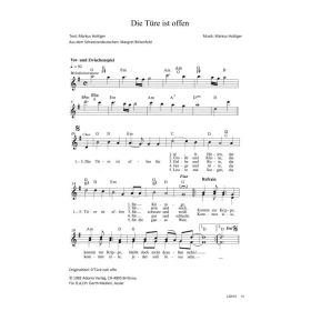 Produktbild des Artikels Die Türe ist offen / D'Türe isch offe (Noten - Download)