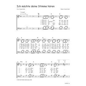 Produktbild des Artikels Ich möchte deine Stimme hören (Noten - Download)