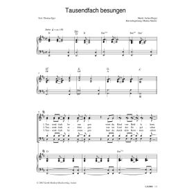 Produktbild des Artikels Tausendfach besungen (Noten - Download)