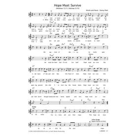 Produktbild des Artikels Hope Must Suvive (Noten - Download)
