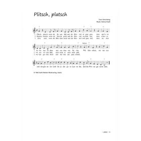Produktbild des Artikels Plitsch, platsch (Noten - Download)