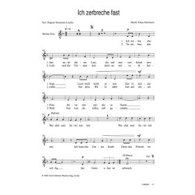 Produktbild des Artikels Ich zerbreche fast (Noten - Download)