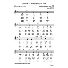 Produktbild des Artikels Ich steh an deiner Krippen hier (Noten - Download)