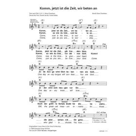 Produktbild des Artikels Noten - Download Komm, jetzt ist die Zeit wir beten an / Come Now Is The Time To Worship