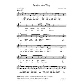 Produktbild des Artikels Noten - Download Bereitet den Weg