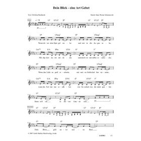 Produktbild des Artikels Noten - Download Dein Blick - eine Art Gebet