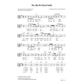 Produktbild des Artikels Noten - Download Ihr, die ihr Durst habt / All Who Are Thirsty