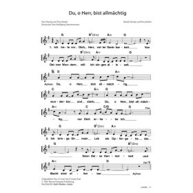 Produktbild des Artikels Du, o Herr, bist allmächtig / You Oh Lord Are A Great God (Noten - Download)