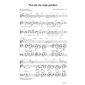 Produktbild des Artikels Was nie ein Auge gesehen / The Christmas Way (Noten - Download)