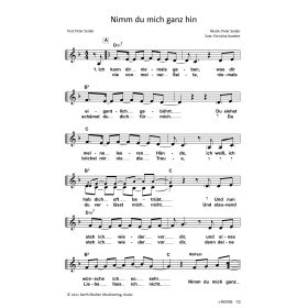 Produktbild des Artikels Nimm du mich ganz hin (Noten - Download)