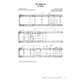Produktbild des Artikels Du sagst Ja/ Let me be (Noten - Download)