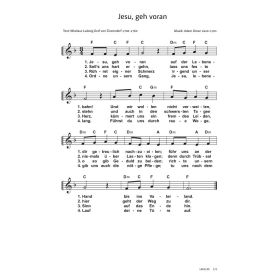 Produktbild des Artikels Jesu geh voran (Noten - Download)