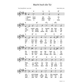 Produktbild des Artikels Macht hoch die Tür (Noten - Download)