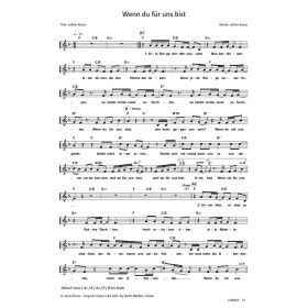 Produktbild des Artikels Noten - Download Wenn du für uns bist