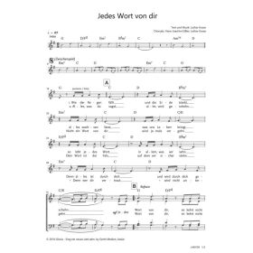 Produktbild des Artikels Noten - Download Jedes Wort von dir
