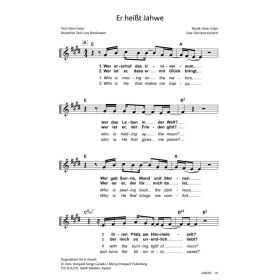 Produktbild des Artikels Er heißt Jahwe / He Is Yahweh (Noten - Download)